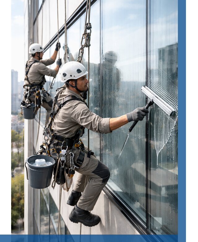Мойка окон альпинистами в Камышине от 4624 р. | ВЫСОТНИК-Кмш