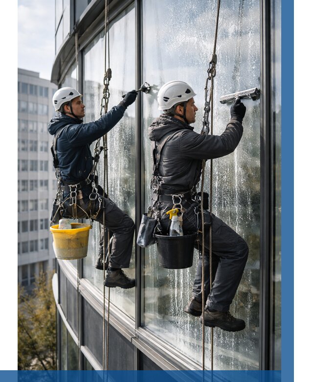 Мойка панорамных окон в Камышине от 360 р. заказать у ВЫСОТНИК-Кмш