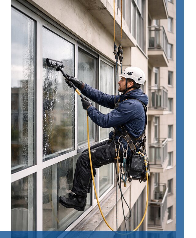 Мойка балконного остекления в Камышине от 3597 р. | ВЫСОТНИК-Кмш