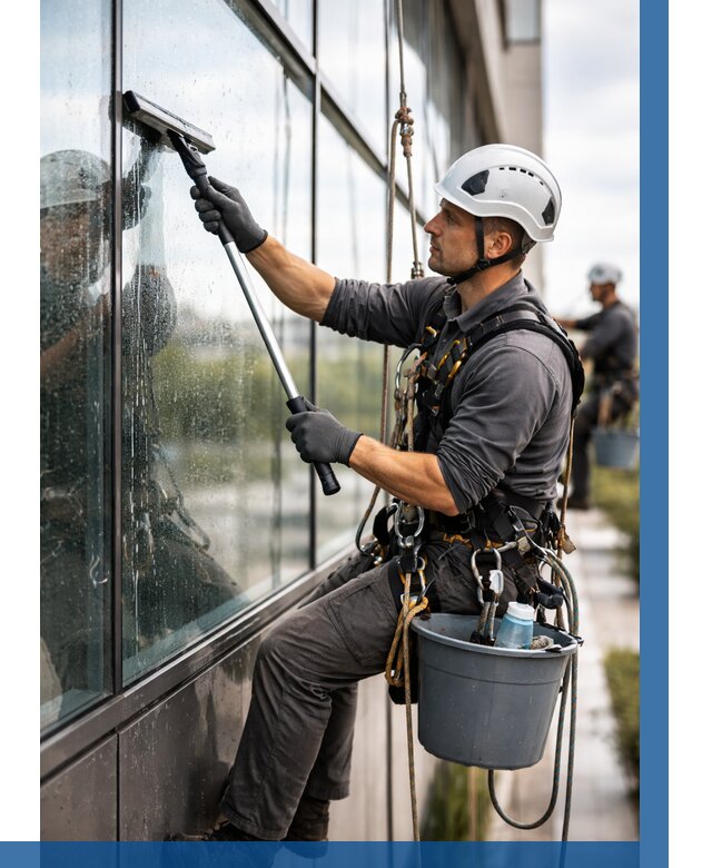 Мойка стеклянных фасадов в Камышине от 206 р. | ВЫСОТНИК-Кмш