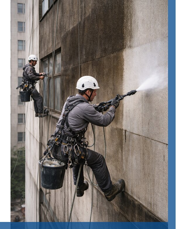 Очистка фасада от копоти в Камышине от 257 р. | ВЫСОТНИК-Кмш