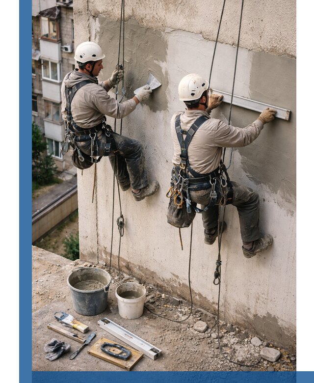 Комплексный ремонт штукатурного фасада с гарантией в Камышине