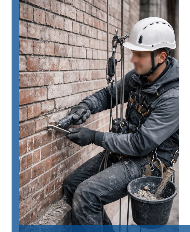 Расшивка кирпичных швов фасадов и стен, ремонт в Камышине