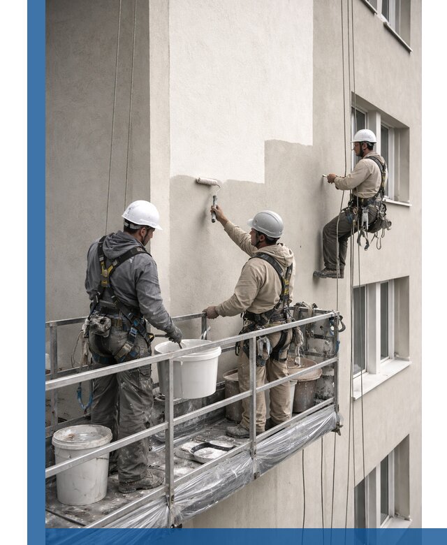 Покраска оштукатуренного фасада в Камышине под ключ с гарантией