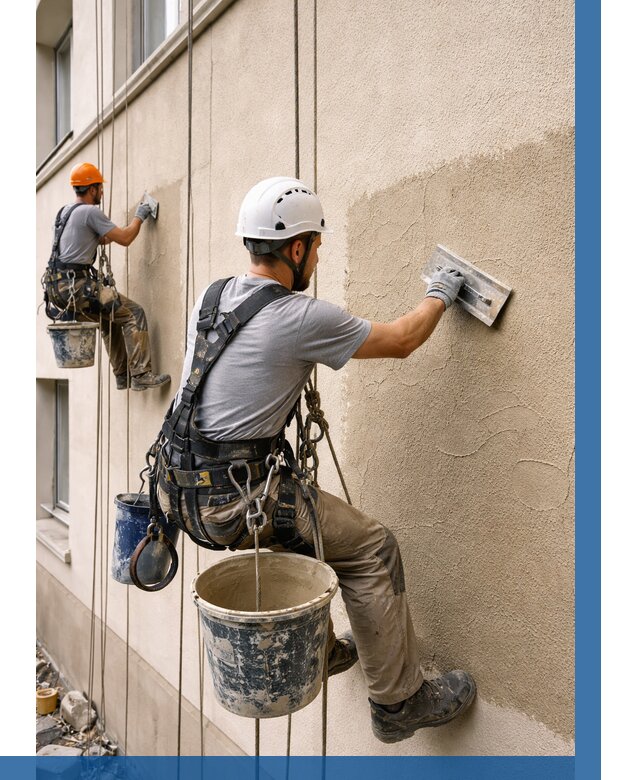 Декоративная штукатурка фасада в Камышине от 1233 р. | ВЫСОТНИК-Кмш