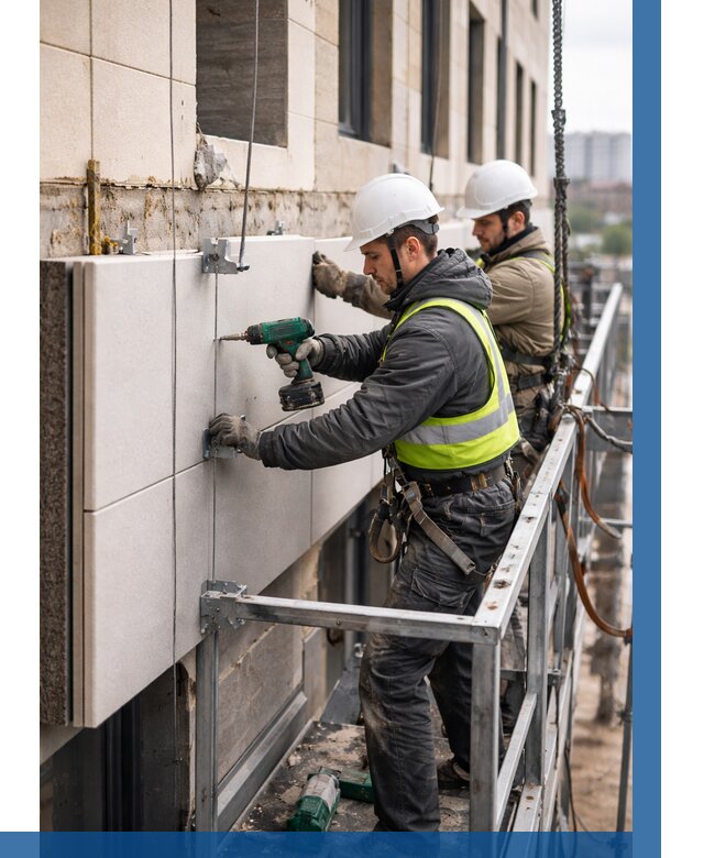 Монтаж фасадных термопанелей в Камышине от 1541 р. | ВЫСОТНИК-Кмш