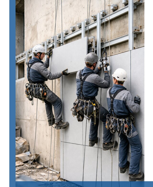 Монтаж вентилируемого фасада в Камышине под ключ с гарантией качества