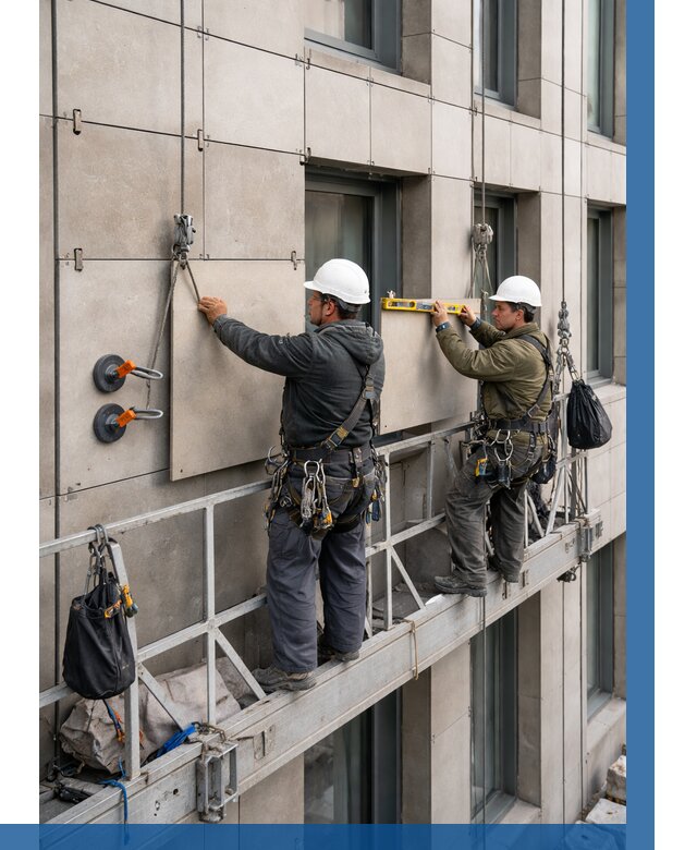 Монтаж керамогранита на фасад в Камышине от 2569 р. | ВЫСОТНИК-Кмш