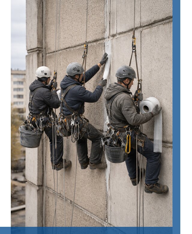 Ремонт межпанельных швов в Камышине от 771 р. | ВЫСОТНИК-Кмш