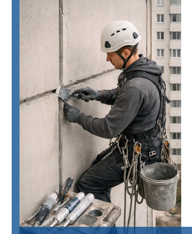 Ремонт межпанельных швов в Камышине герметизация и восстановление