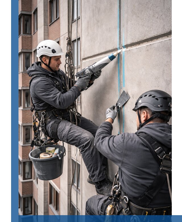 Вторичная герметизация швов фасада и кровли в Камышине