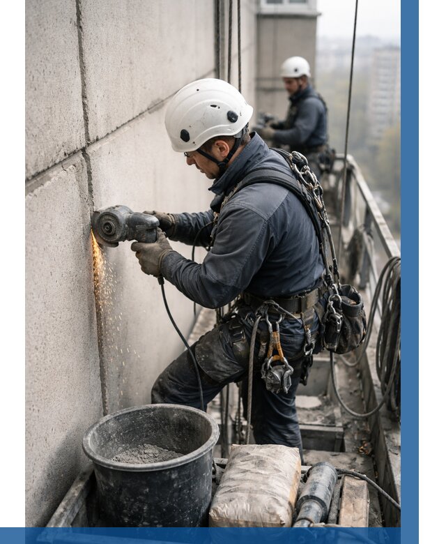 Штробление межпанельных швов в Камышине от 1233 р. | ВЫСОТНИК-Кмш