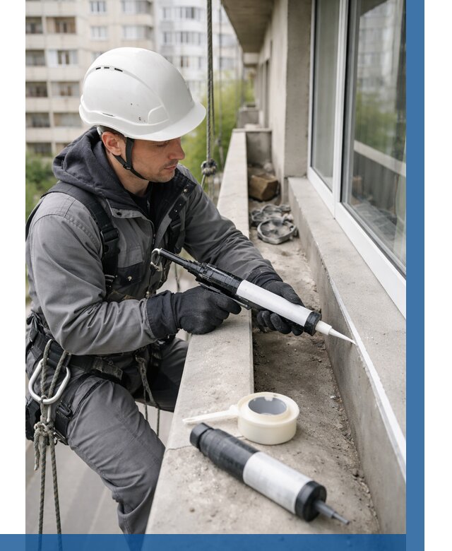 Герметизация швов лоджии в Камышине от 4624 р. | ВЫСОТНИК-Кмш