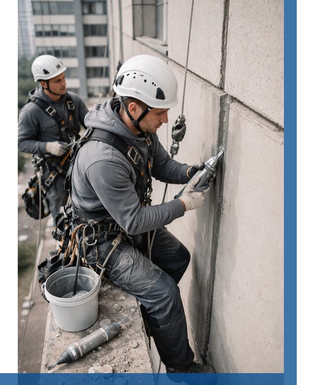 Ремонт деформационных швов здания в Камышине от 1028 р. | ВЫСОТНИК-Кмш