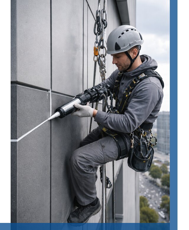 Герметизация стыков фасадных панелей в Камышине от 6679 р.| ВЫСОТНИК-Кмш