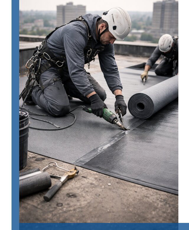 Ремонт мягкой кровли в Камышине с выездом промальпинистов