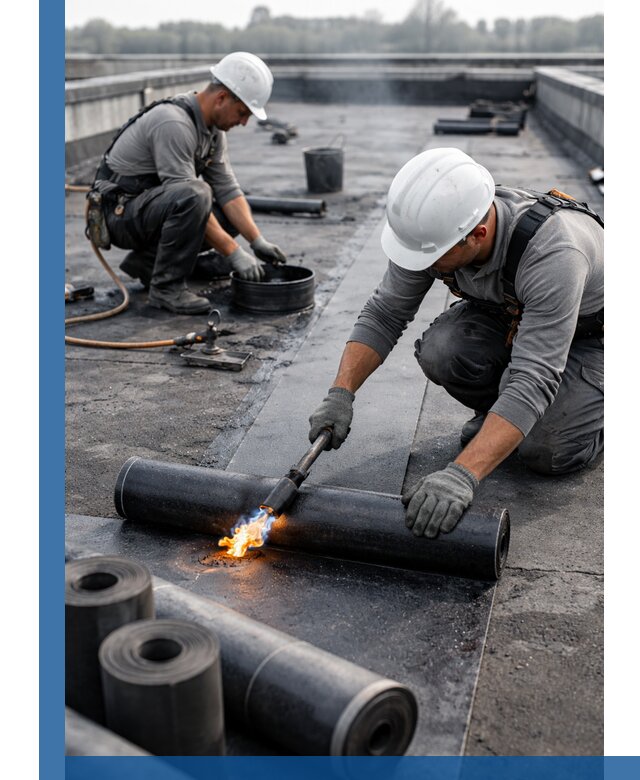 Ремонт рулонной кровли в Камышине герметизация и восстановление