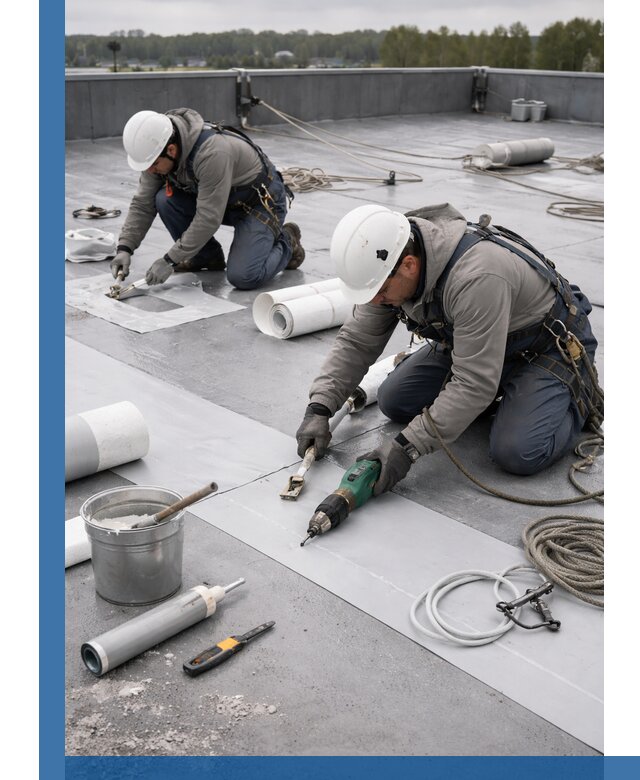 Ремонт мембранной кровли в Камышине качественно и с гарантией