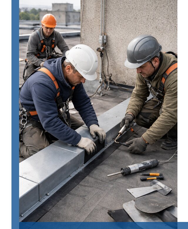 Ремонт кровельных примыканий в Камышине профессионально