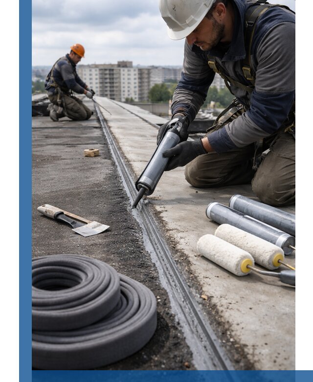 Герметизация швов кровли в Камышине с гарантией герметичности