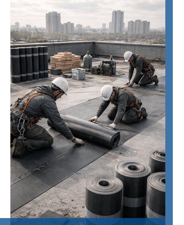 Монтаж мягкой кровли под ключ в Камышине от 462 р. | ВЫСОТНИК-Кмш