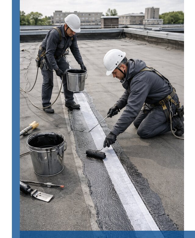 Гидроизоляция кровли мастикой в Камышине надежная защита