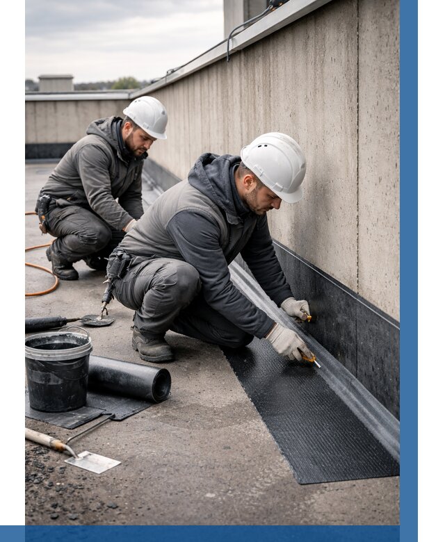 Гидроизоляция примыканий на кровле в Камышине от 925 р. | ВЫСОТНИК-Кмш