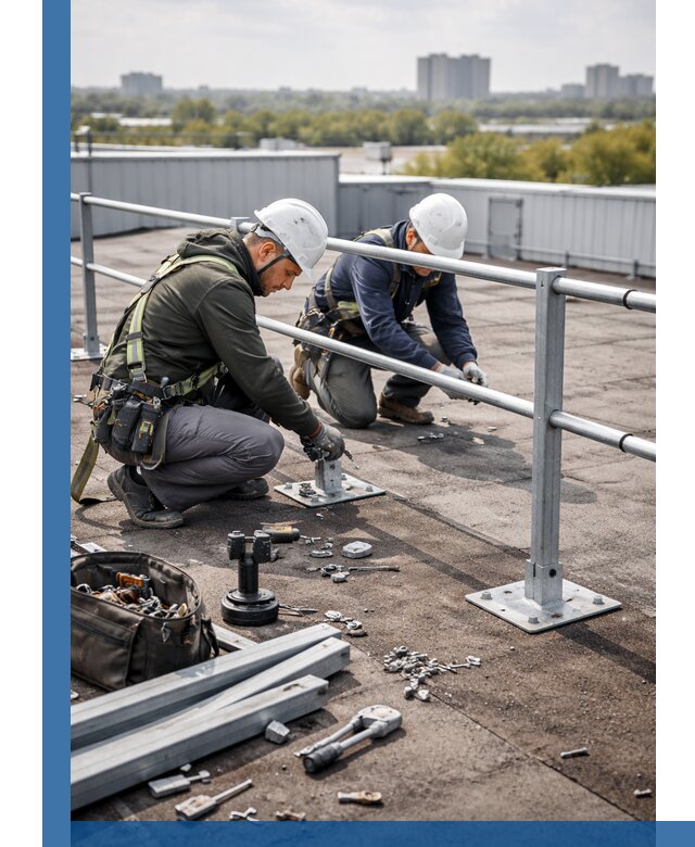 Монтаж кровельного ограждения в Камышине под ключ с гарантией