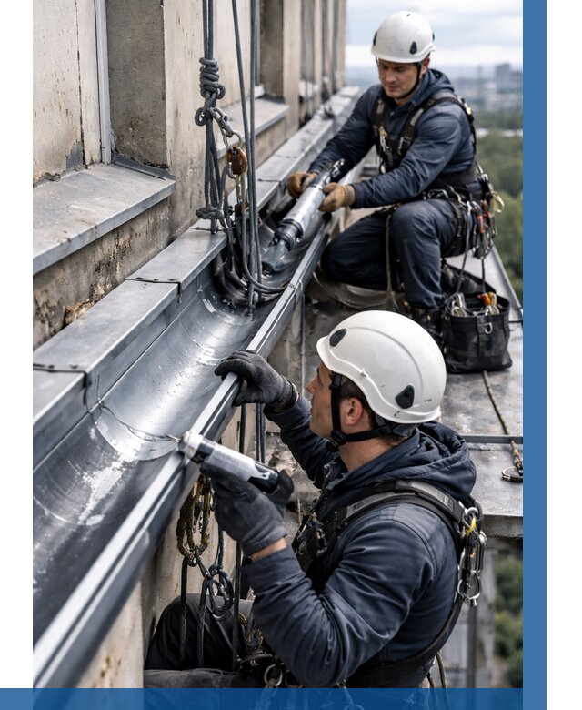 Ремонт водосточных желобов в Камышине от 6679 р. | ВЫСОТНИК-Кмш