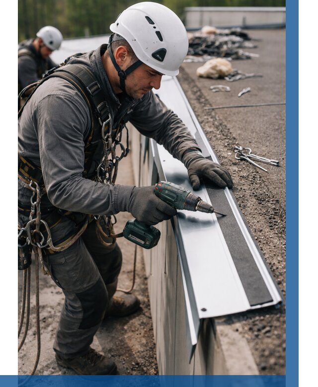 Монтаж капельника на кровле в Камышине от 308 р. | ВЫСОТНИК-Кмш