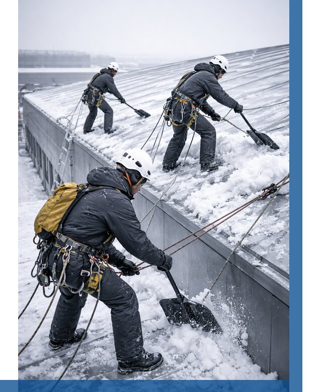 Очистка навесов от снега в Камышине от 4624 р. | ВЫСОТНИК-Кмш