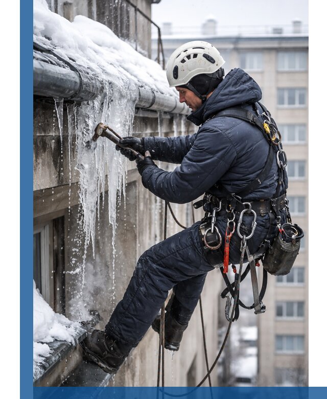 Удаление наледи и чистка водостоков в Камышине оперативно и безопасно