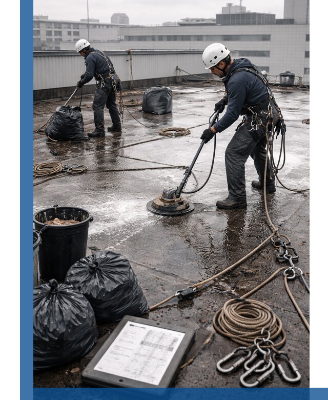 Плановая очистка кровли по графику в Камышине для безопасности