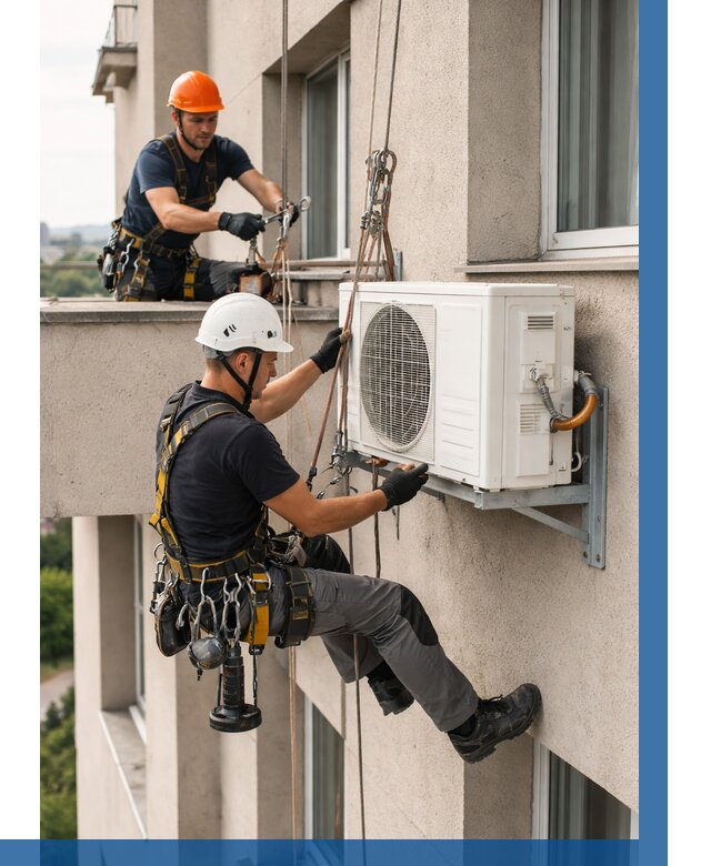 Монтаж внешнего блока кондиционера в Камышине от 6679 р. | ВЫСОТНИК-Кмш