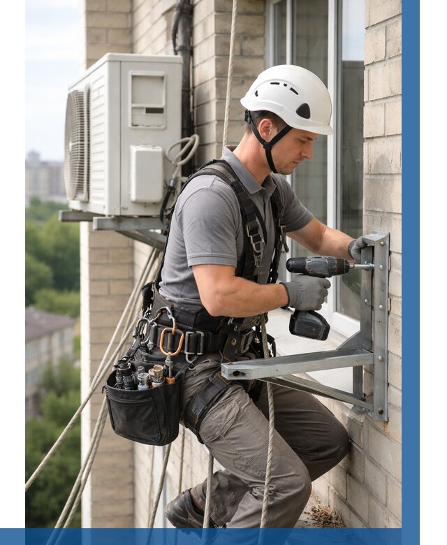 Установка кронштейнов кондиционера в Камышине от 3597 р. | ВЫСОТНИК-Кмш