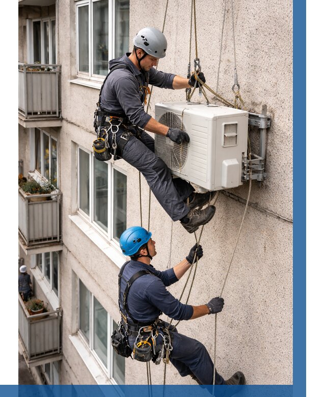 Перенос внешнего блока кондиционера в Камышине от 9248 р.| ВЫСОТНИК-Кмш