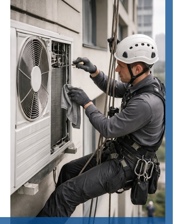 Обслуживание внешнего блока кондиционера в Камышине от 2775 р.ВЫСОТНИК-Кмш