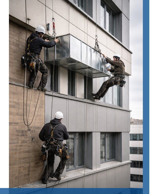 Монтаж воздуховодов на фасаде в Камышине от 1541 р. | ВЫСОТНИК-Кмш