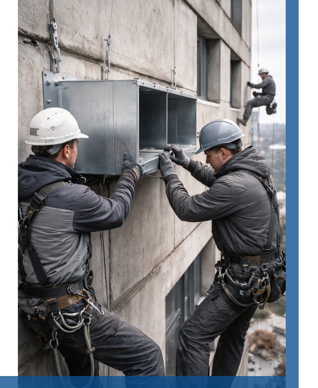 Монтаж вентиляционных коробов в Камышине от 3083 р. | ВЫСОТНИК-Кмш