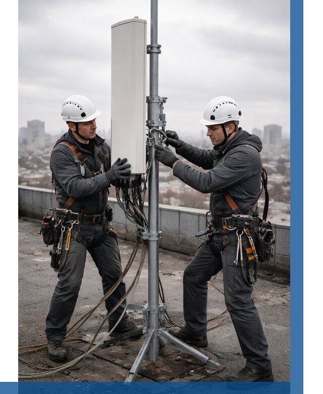 Монтаж антенн связи на крыше в Камышине от 8735 р. | ВЫСОТНИК-Кмш