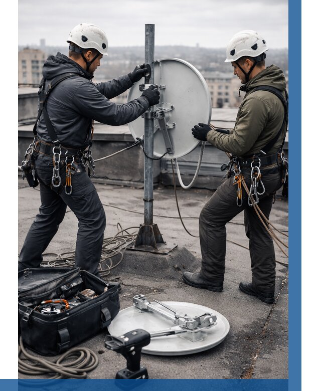 Демонтаж антенн на крыше в Камышине от 4624 р. | ВЫСОТНИК-Кмш