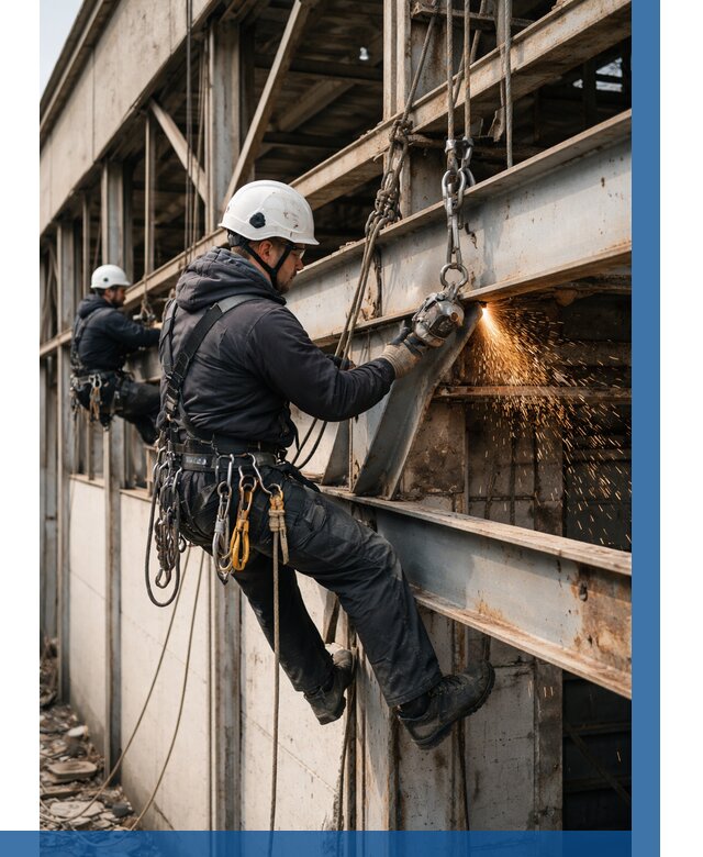 Демонтаж металлоконструкций на высоте в Камышине от 6679р. |ВЫСОТНИК-Кмш