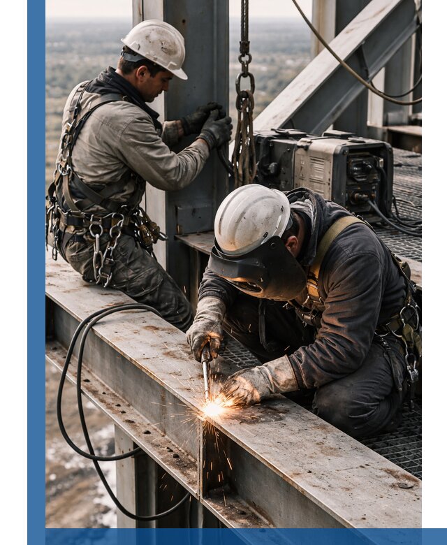 Высотные сварочные работы в Камышине для промышленных объектов