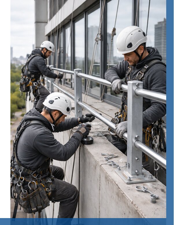 Монтаж ограждений на высоте в Камышине, от 1233 р. | ВЫСОТНИК-Кмш