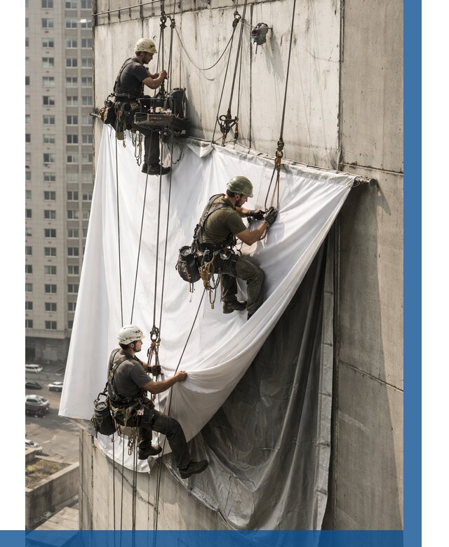 Замена баннерного полотна в Камышине от 6679 р. | ВЫСОТНИК-Кмш—заказать