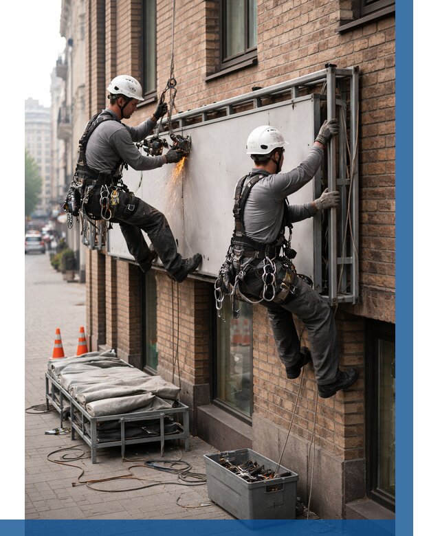 Демонтаж рекламной вывески в Камышине от 6679 р. | ВЫСОТНИК-Кмш