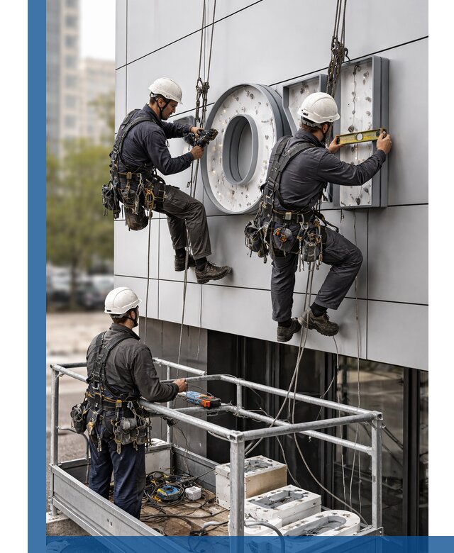 Профессиональный монтаж световых букв в Камышине под ключ
