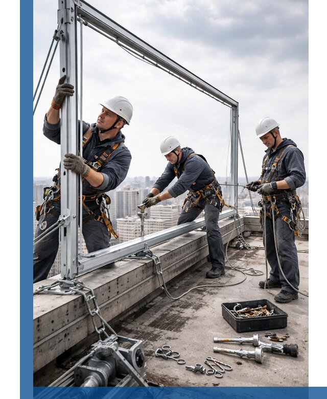 Монтаж крышных рекламных конструкций под ключ в Камышине