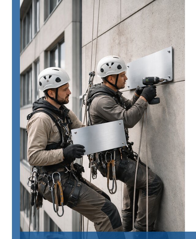 Монтаж табличек и указателей в Камышине для зданий и сооружений