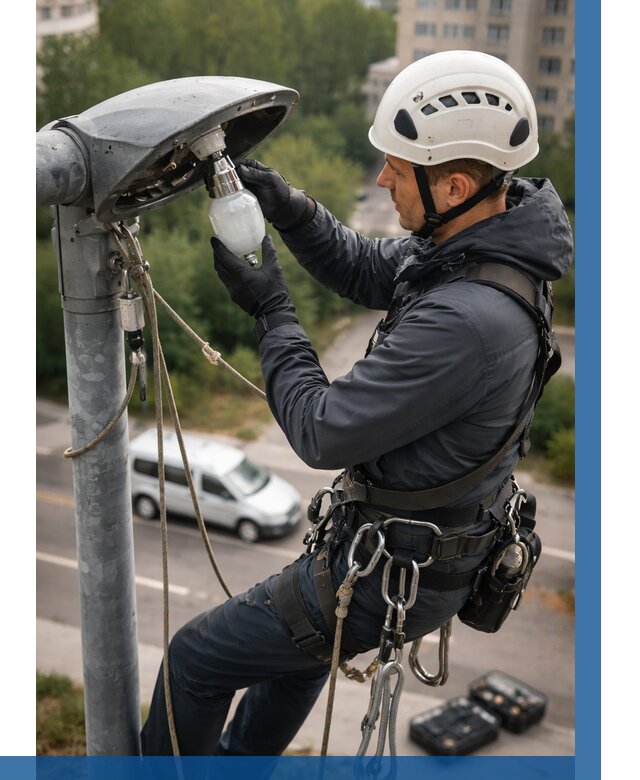 Замена ламп на высоте в Камышине от 2569 р. | ВЫСОТНИК-Кмш